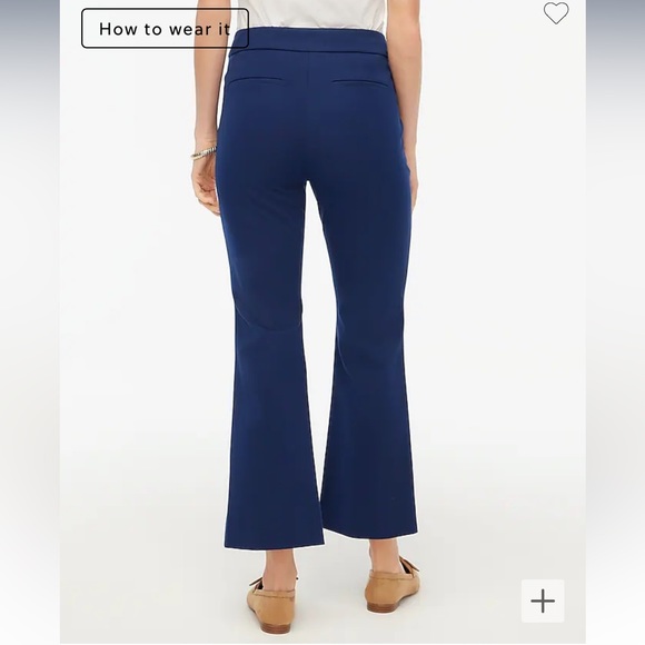 J. Crew Factory Kelsey Cotton-Blend Flare Pant NWT - Picture 3 of 5